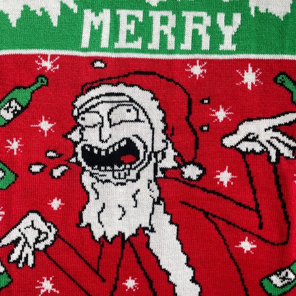 Rick and Morty Rickmas holiday Christmas sweater - Picture 5 of 11